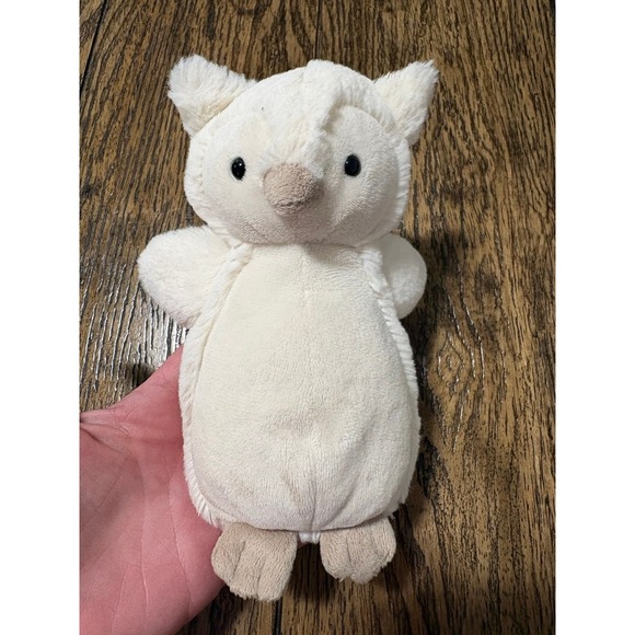Jellycat Other - JellyCat Bashful Snowy Owl Plush 6" Small Mini Cream White Bird Gray Beak/Feet